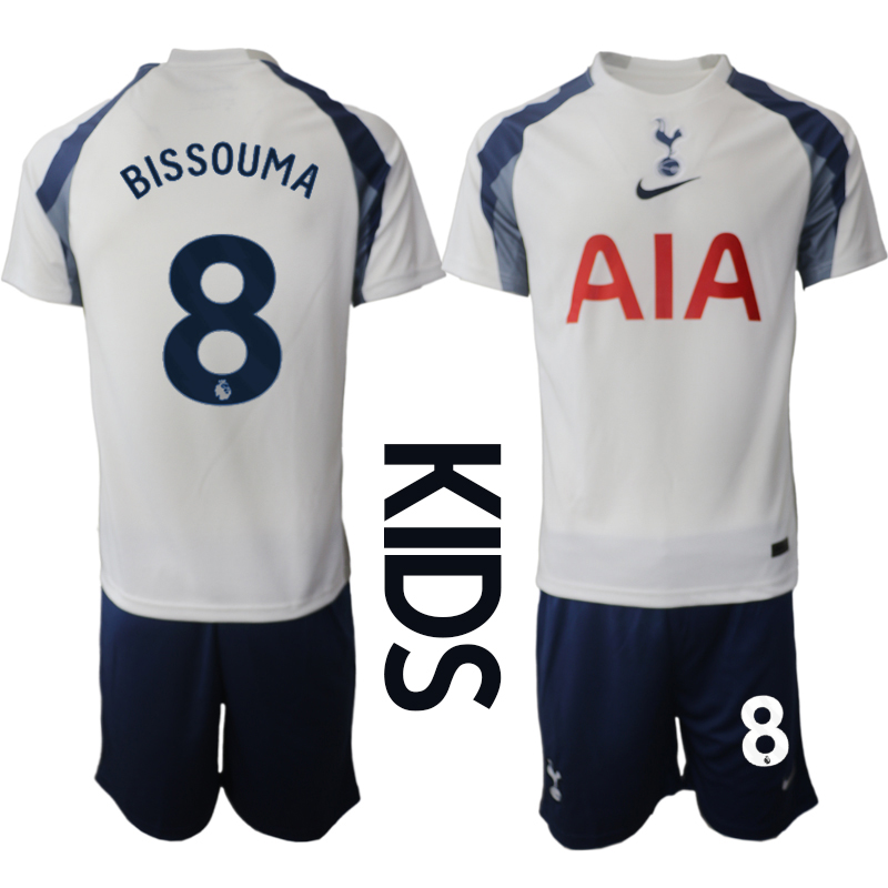 Youth 2025-2026 Club Tottenham home White #8 Soccer Jersey